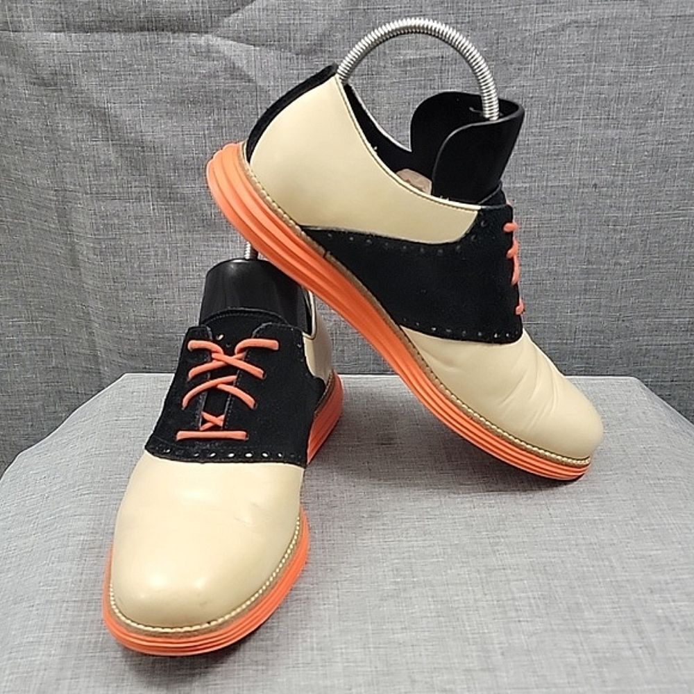 Cole Haan Lunargrand Saddle Oxford shoes C1124 Men's SZ 8